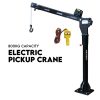 800kg Electric Hoist Winch Crane 12V Swivel Car Truck UTE Lift 360° Pick Up