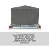 7X5 TRAILER CAGE CANVAS COVER (600mm) Heavy Duty Canvas Best Quality Waterproof