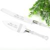Cutting Cake Knife and Silver Blade Cake Server Set Wedding Anniversary Engagement Birthday Party Gift Boxed
