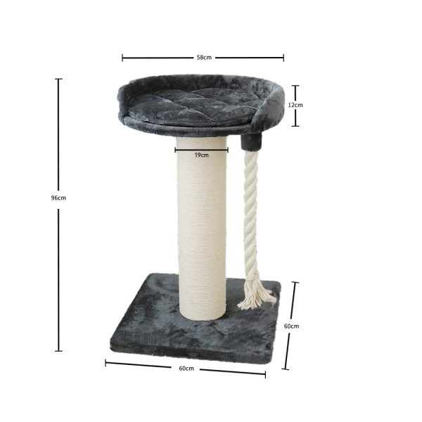 CATIO Cat Scratching Pole with Stand – Regal (Extra Thick) 60x60x96cm