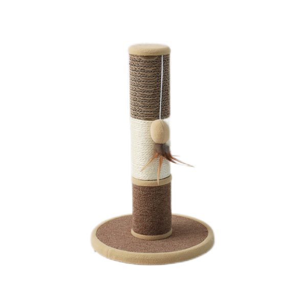 CATIO Sisal Cat Scratching Post With Hanging Cat Toy