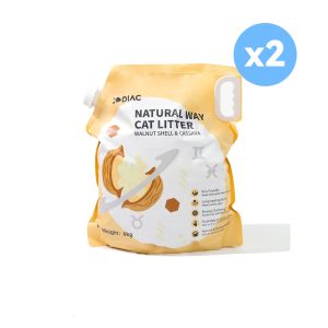 ZODIAC Natural Way Walnut Shell & Cassava Cat Litter 6Kgx2