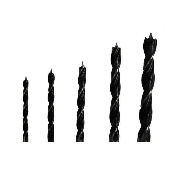 5PCS Wood Working Black Drill Set 3-10mm Twist Metric Quality