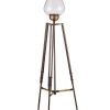 Tripod Candle Holder Floor Stand with Glass Globe Lamp