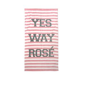 Velour Cotton Printed Beach Towel Way Rose
