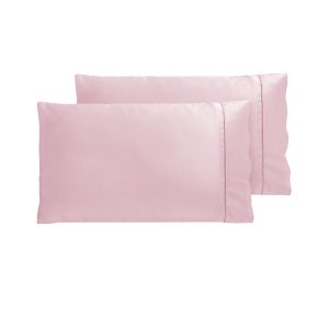 300TC Deluxe Essentials Satin Standard Pillowcases Blush