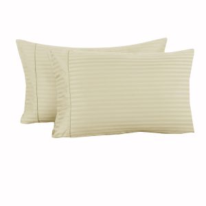 325TC Pair of Cuffed Standard Pillowcases Ecru