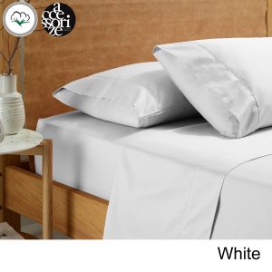 Vintage Washed Cotton Sheet Set White King