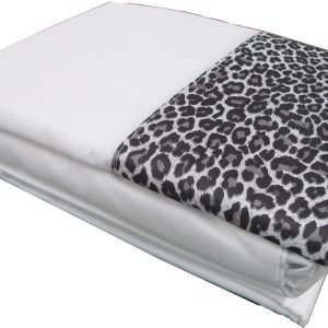 Big Sleep Leopard Sheet Set White DOUBLE