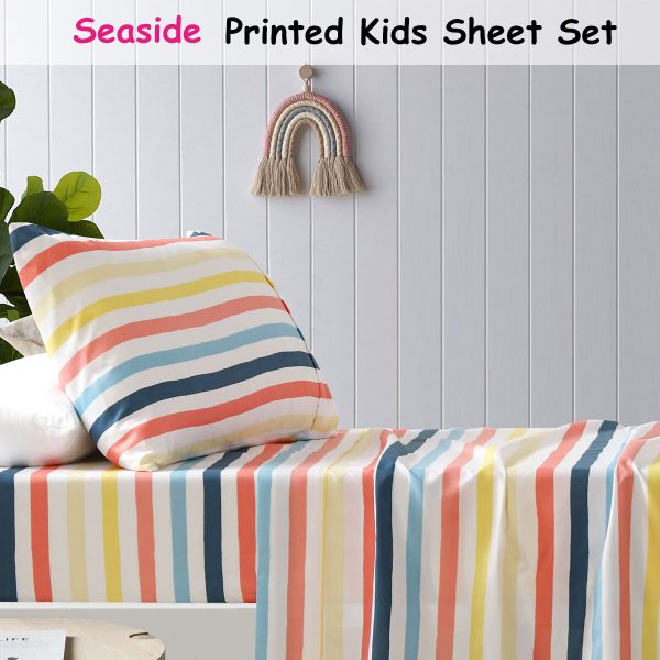 Happy Kids Seaside Kids Printed Sheet Set Single