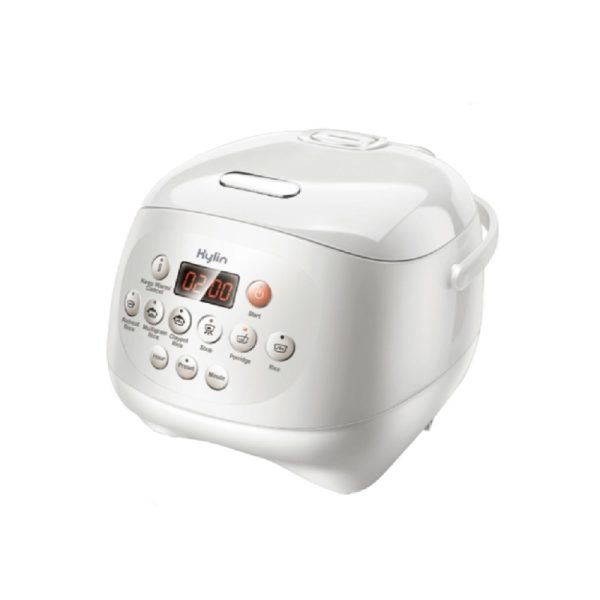 Kylin Electric No Coating Non-stick Healthy Ceramic Rice Cooker in 6 Cups 3L – White