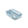 Kylin 304 Stainless Steel 4 Divided Simple Lunch Box – Blue