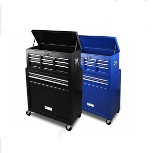 7-Drawer Tool Box Chest Cabinet Trolley - Heavy Duty Toolbox Garage Storage with Lockable Wheels