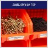 50-Piece Bin Wall Mounted Parts and Tool Storage Rack Organizer Rack for Workshop Tools