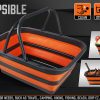 Adjustable Collapsible Sink 16L Large Portable Basket Wash Basin Outdoor Camping