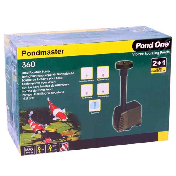 Pond One PondMaster 360 Pond Fountain Pump Kit – 600L/H