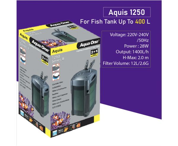Aquis 1250 Series II Canister Filter 1400L/H