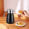 2.2L Stainless Steel Kettle Insulated Vacuum Flask Water Coffee Jug Thermal Black