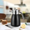 2.2L Stainless Steel Kettle Insulated Vacuum Flask Water Coffee Jug Thermal Black