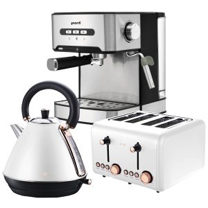 Pronti Toaster, Kettle & Coffee Machine Breakfast Set