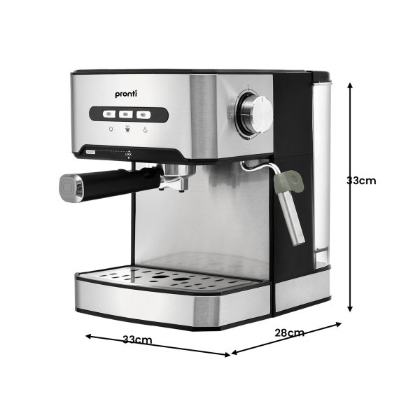 Pronti Toaster, Kettle & Coffee Machine Breakfast Set – White