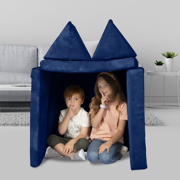 Huddle Kids Modular Play Foam Couch – Navy