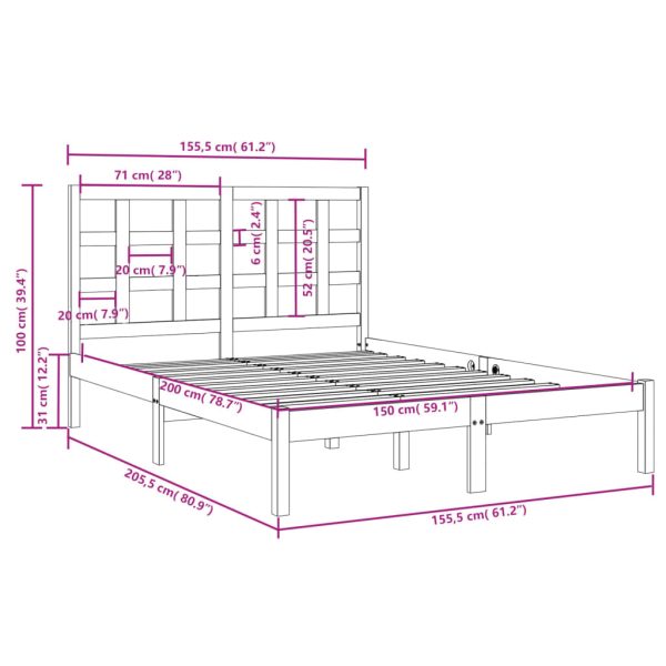 Petersburg Bed & Mattress Package – King Size