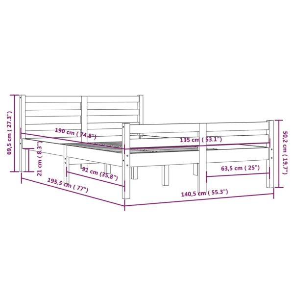 Waseca Bed Frame & Mattress Package – Double Size