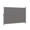 Side Awning Sun Shade Outdoor Blinds Retractable Screen 1.8X3M Grey
