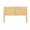Rattan Bed Frame Double Size Bed Head Headboard Bedhead Base RIBO Pine