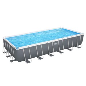 Swimming Pool 732x366x132cm Steel Frame Above Ground Pools Ladder 30045L