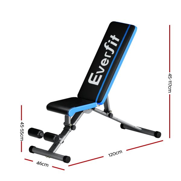 330KG Weight Bench 10 Levels Adjustable FID Bench Home Gym Bench Press