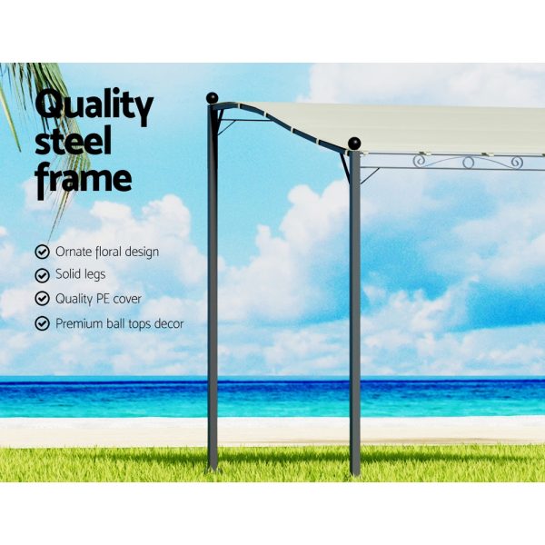 Gazebo 3m Party Marquee Outdoor Event Wedding Tent Iron Art Canopy