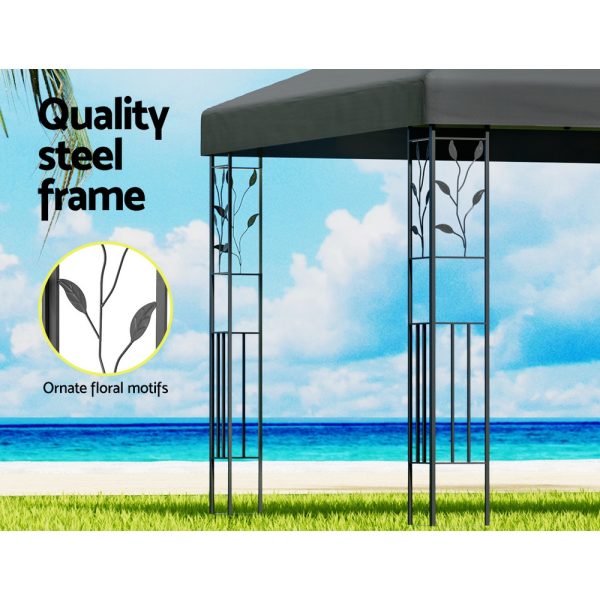Gazebo 4x3m Party Marquee Outdoor Wedding Event Tent Iron Art Patio