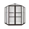 Greenhouse Aluminium 240x211x232 cm Green House Polycarbonate Shed