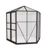 Greenhouse Aluminium 240x211x232 cm Green House Polycarbonate Shed