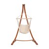 Wooden Hammock Chair with Stand Outdoor Lounger Camping Hammock Timber