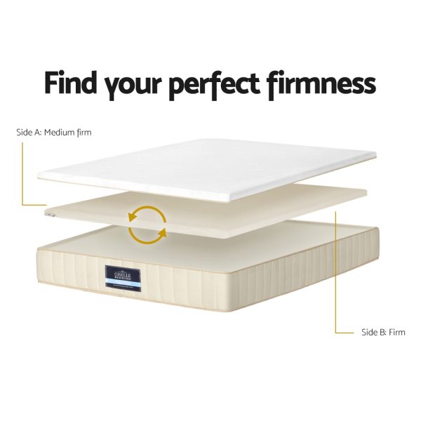 Mattress Flippable Layer 2-Firmness Double-sided Pocket Spring Single