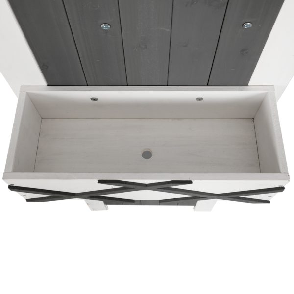 Outdoor Storage Cabinet Shed Box Wooden Shelf Chest Garden Furniture