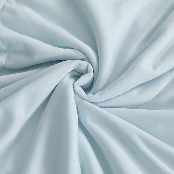 Cooling Comforter Summer Quilt Lightweight Blanket Cover Queen Blue