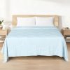 Cooling Comforter Summer Quilt Lightweight Blanket Cover Queen Blue