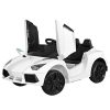 Kids Ride On Car Outdoor Electric Toys Battery Remote Control MP3 12V White