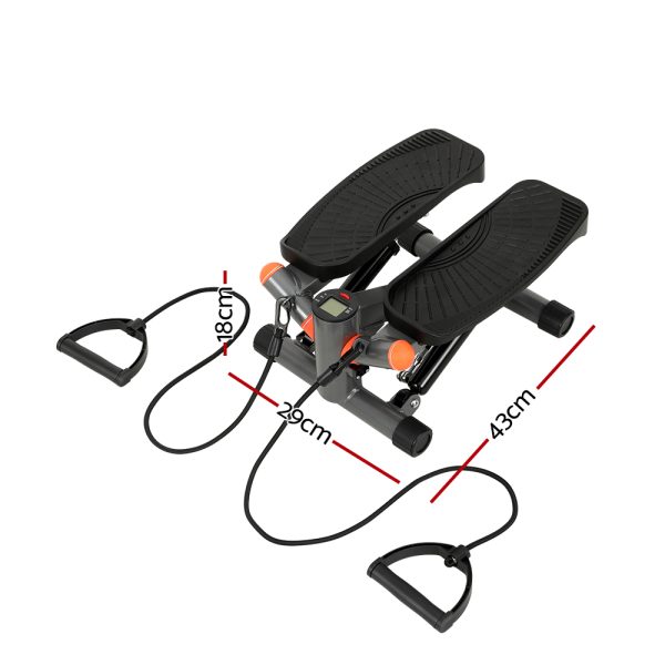 Mini Stepper with Resistance Rope Pedal Exercise Aerobic Workout 150KG