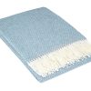 Chiswick Throw – Merino Wool/Cashmere – Blue