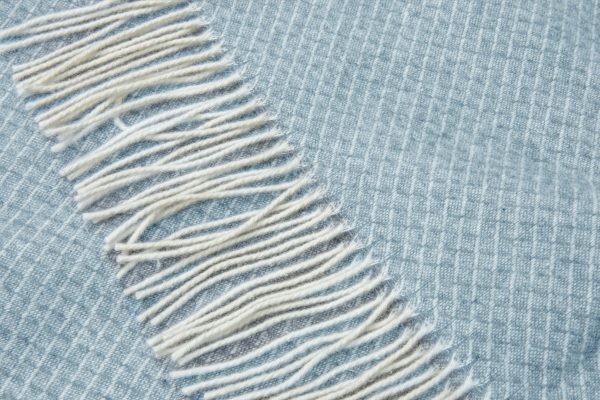 Chiswick Throw – Merino Wool/Cashmere – Blue