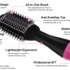 Hot Air One-Step Hair Dryer Negative Ion Anti-Frizz Blowout for Drying,Straightening, Curling and Volumizer (AU Plug)