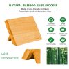 Natural Bamboo Magnetic Knife Block Holder with Strong Magnets for Home Kitchen Storage & Organisation