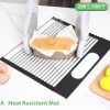 Large Stainless Steel Roll Up Dish Drying Rack with Utensil Holder for Home Kitchen