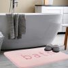 Extra Thick Memory Foam & Super Comfort Bath Rug Mat for Bathroom (60 x 40 cm, Pink)