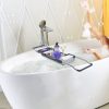 Aluminum Extendable Bathtub Caddy Tray for Bathroom